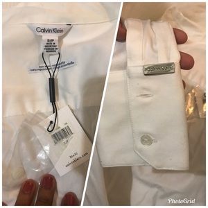 Calvin Klein Tops - Calvin Klein nwt White Button Down Small Calvin Klein Tops - Calvin Klein nwt White Button Down Small